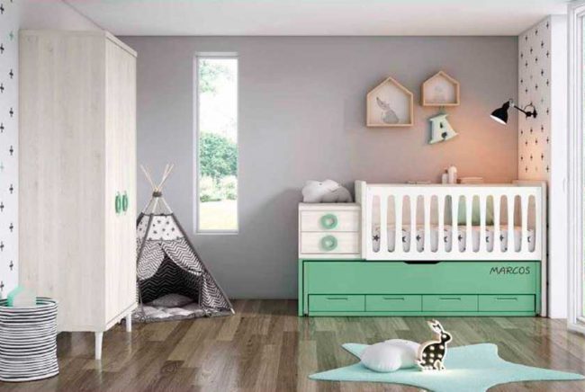 Dormitorio juvenil cuna, 1-1